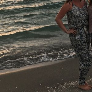 Blue patterned jumpsuit from H&M